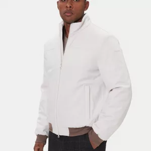 Chaqueta blanca hombre GEOX con forro transpirable
