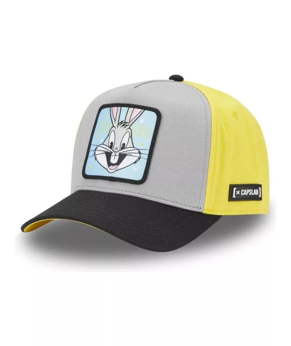 Gorra Bugs Bunny Capslab Gris/Amarillo/Negro – Retro Adulto Gorra Bugs Bunny Capslab Gris/Amarillo/Negro – Retro Adulto