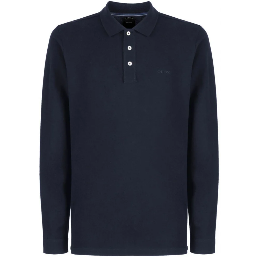 Polo GEOX Hombre Azul Marino – Manga Larga y Algodón