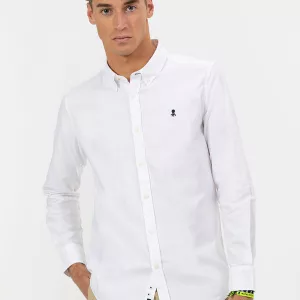 Camisa blanca Oxford para hombre El Pulpo