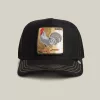 Gorra trucker negra con gallo dorado GOLDEN COCK Goorin Bros