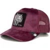 Gorra burdeos velvet con tigre SAVAGE | Goorin Bros Animal Farm