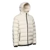 Plumífero blanco hombre GEOX con capucha y cremallera
