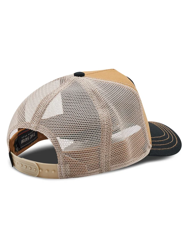 Gorra trucker marrón con oveja negra THE BLACK SHEEP Goorin