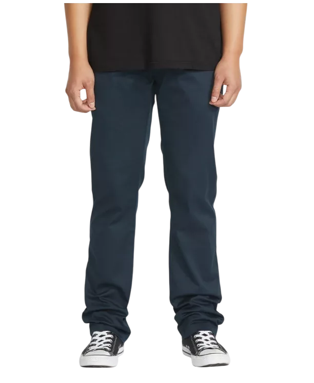 Pantalones chinos azul marino Volcom para hombre Pantalones chinos azul marino Volcom para hombre
