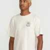 Camiseta blanca Volcom Rat Bar con estampado trasero