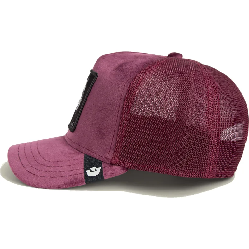 Gorra burdeos velvet con tigre SAVAGE | Goorin Bros Animal Farm