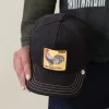 Gorra trucker negra con gallo dorado GOLDEN COCK Goorin Bros