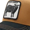 Gorra trucker marrón con oveja negra THE BLACK SHEEP Goorin