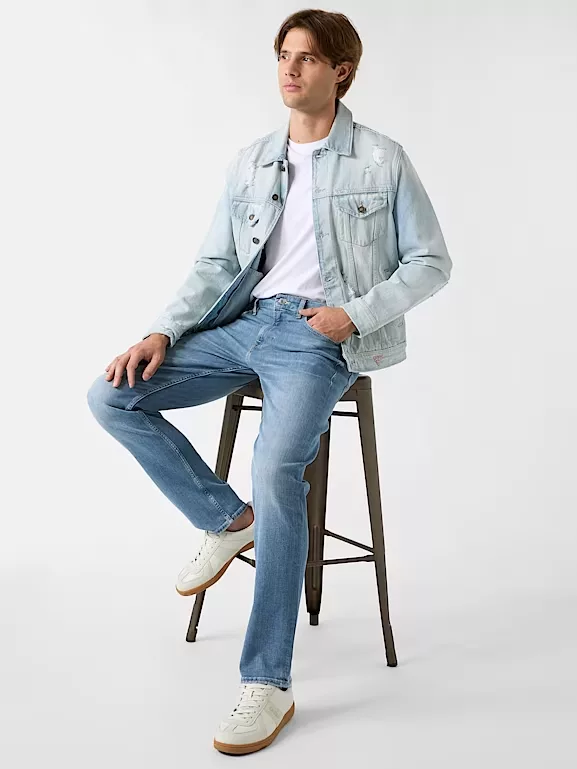 Pantalón GUESS Slim Azul Tejano para Hombre