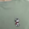 Camiseta Hydroponic verde con Snoopy superhéroe