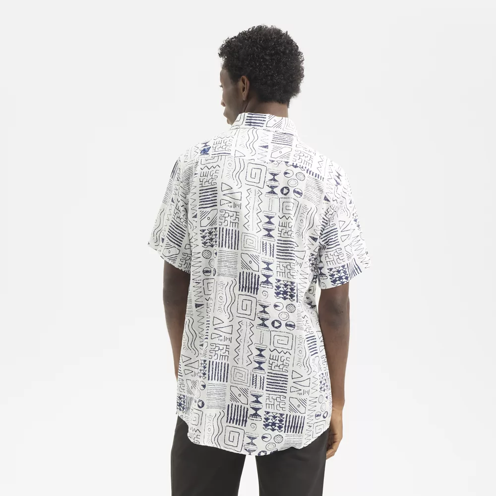 Camisa Hydroponic White Hombre Estampado
