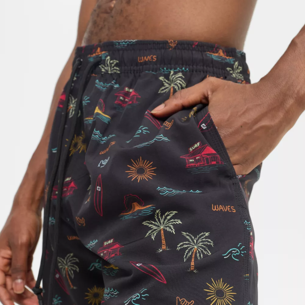 Bañador Hydroponic Charcoal Hombre Estampado