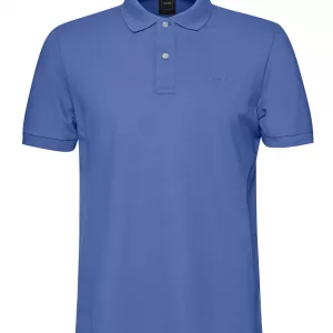 Polo Geox Azul Acero Hombre Piqué Algodón