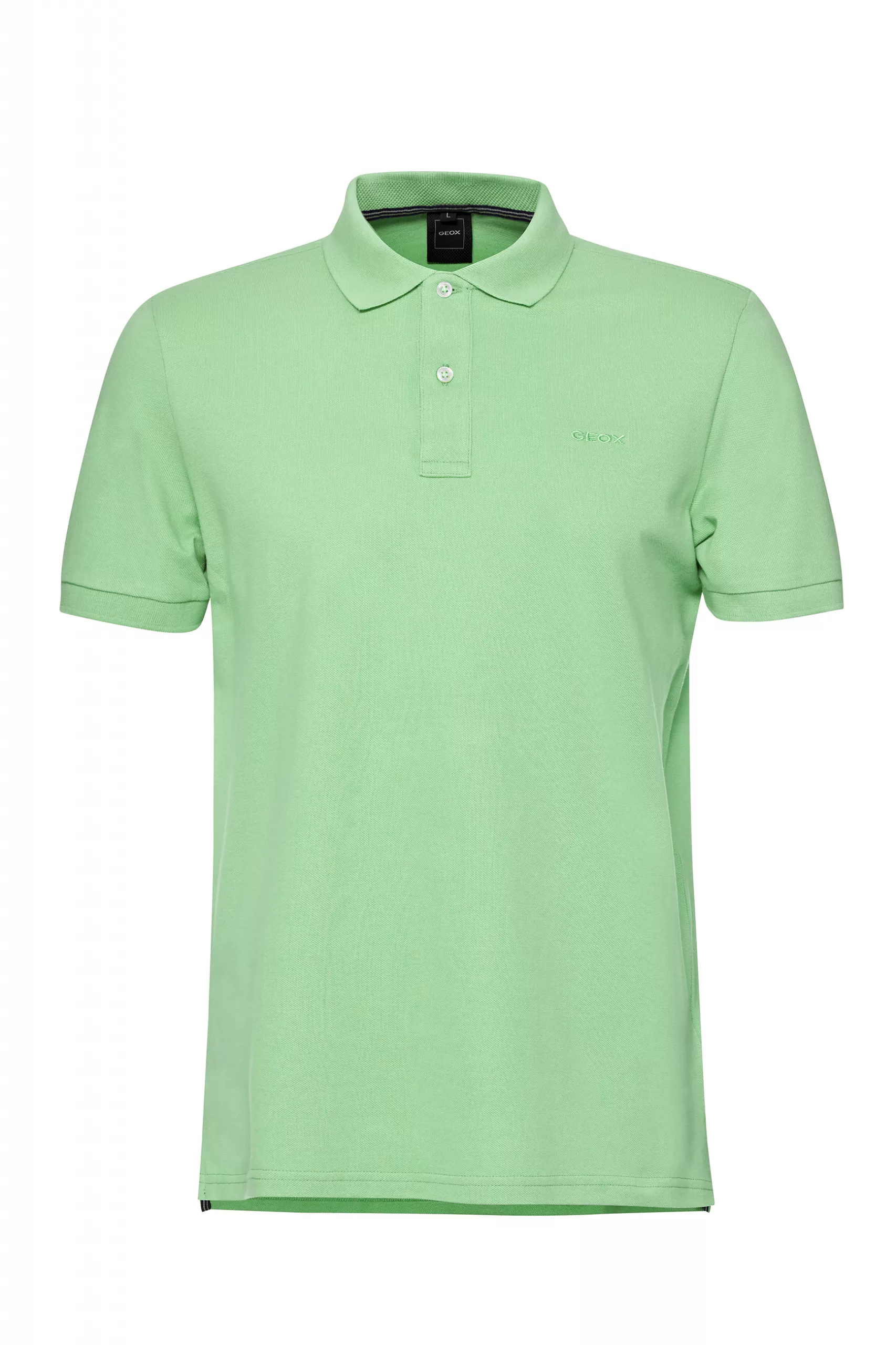 Polo Geox Verde Claro Hombre Algodón Piqué