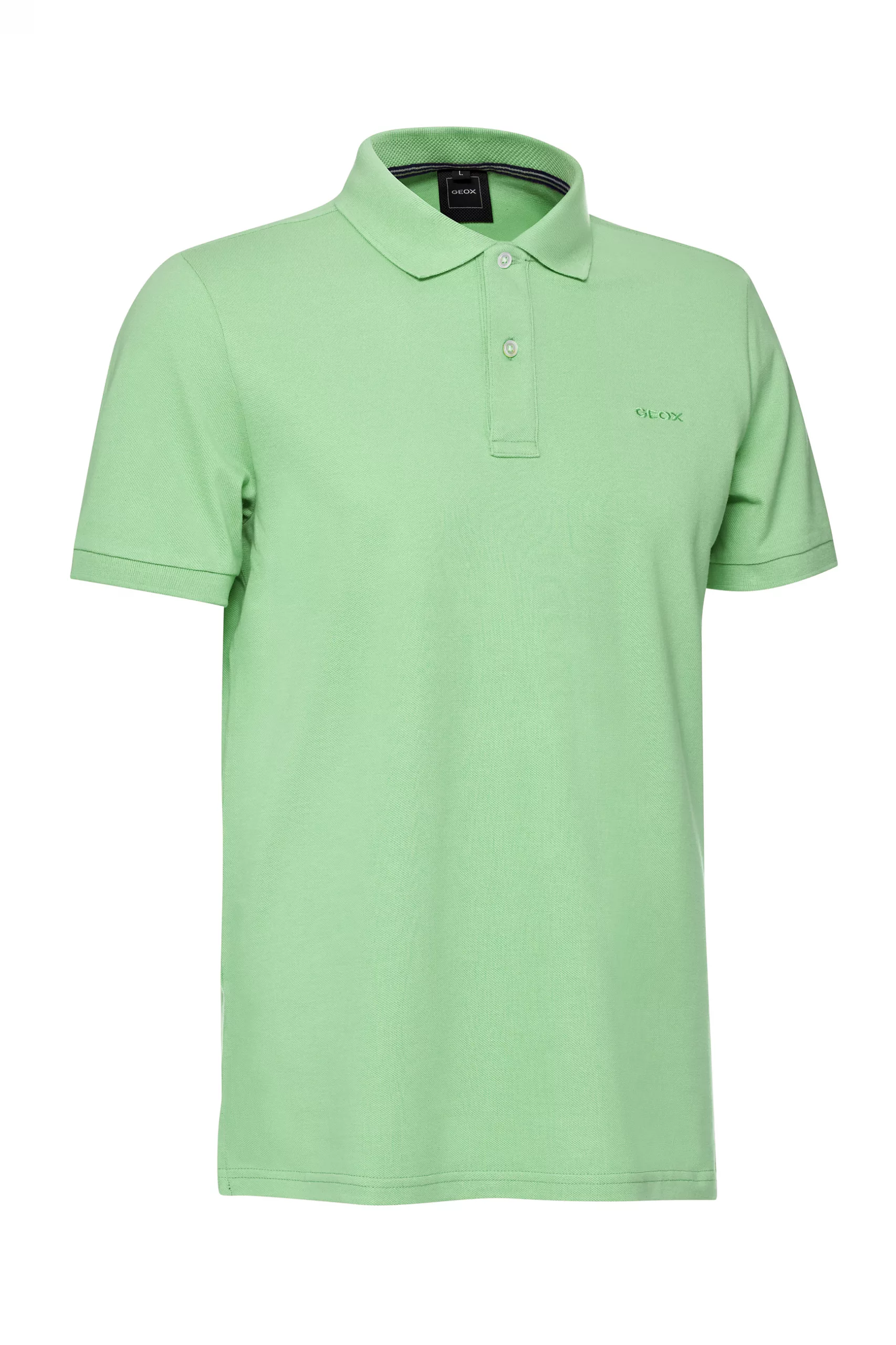Polo Geox Verde Claro Hombre Algodón Piqué