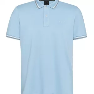 Polo Geox Azul Claro Hombre Algodón Piqué
