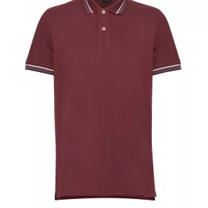 Polo Geox Granate Hombre Piqué Transpirable