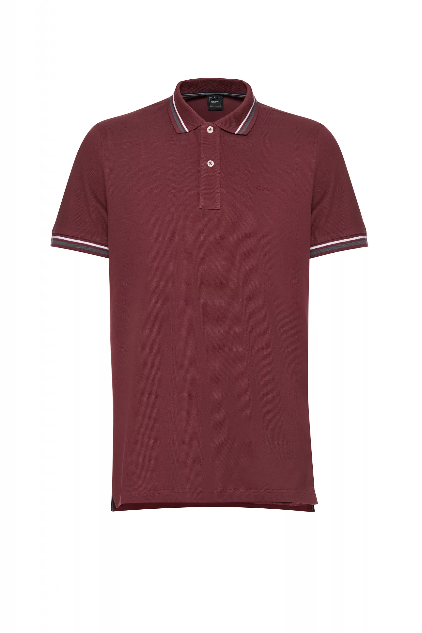 Polo Geox Granate Hombre Piqué Transpirable