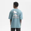 Camiseta Snoopy DJ azul verdoso – Hydroponic x Peanuts