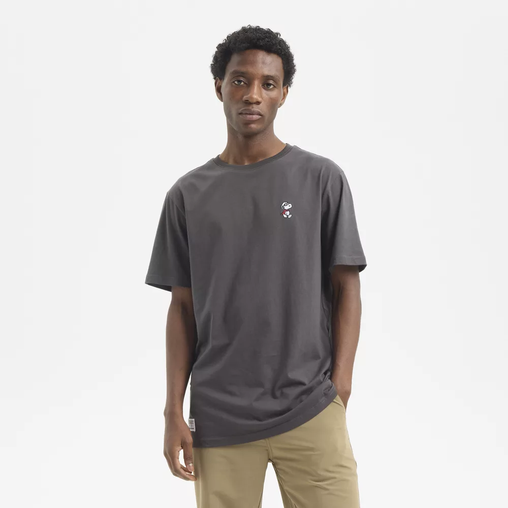 Camiseta Hydroponic Snoopy gris estilo urbano
