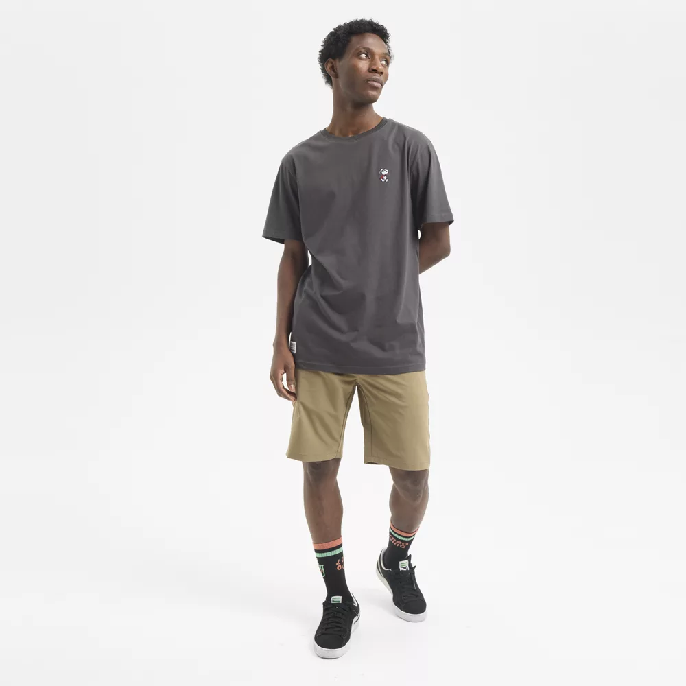 Camiseta Hydroponic Snoopy gris estilo urbano