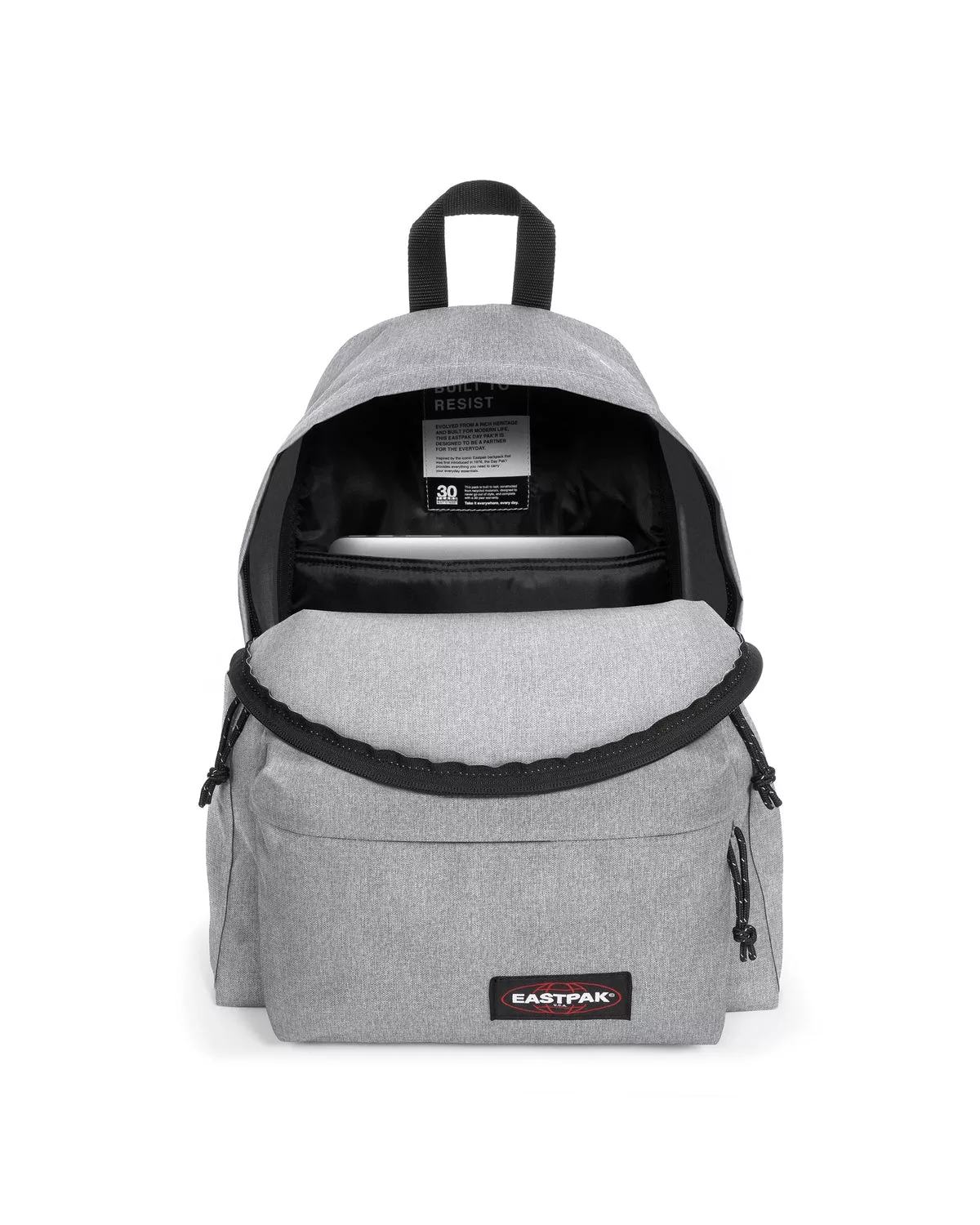 Mochila Eastpak Gris Claro 24L vista frontal