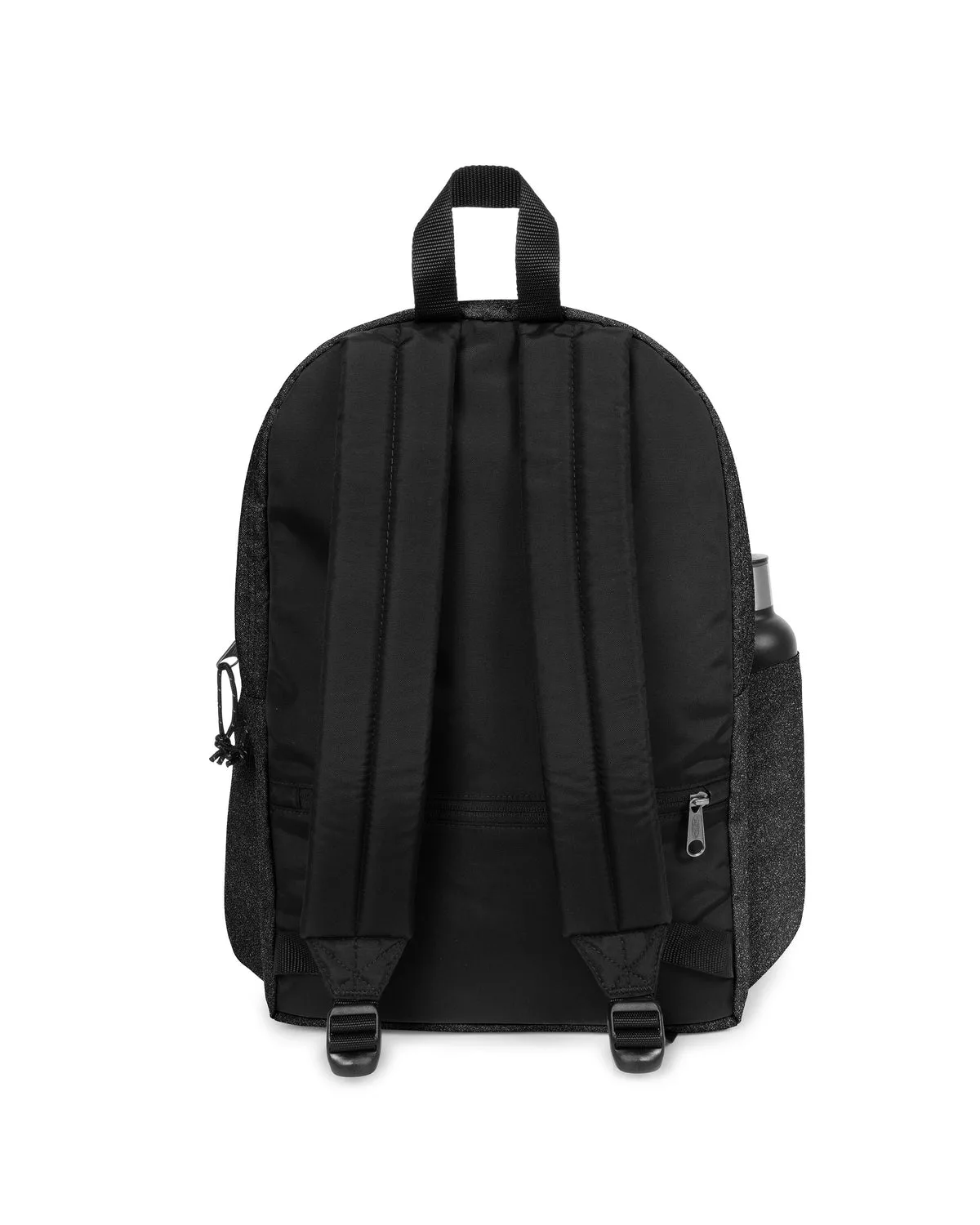 Mochila Eastpak Negra Purpurina 31L vista frontal